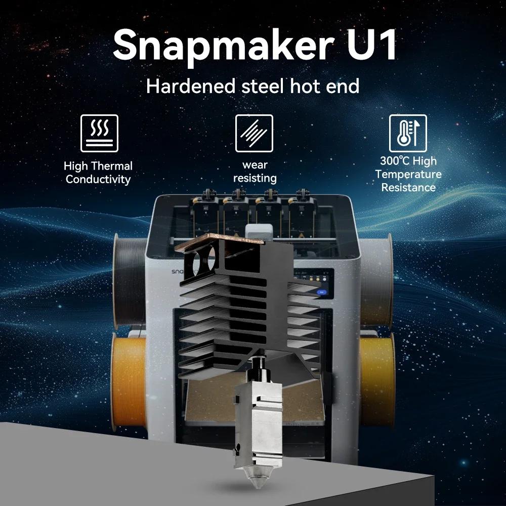 High Flow Ceramic Hotend - 0.2/0.4mm Hotend kit For snapmaker u1