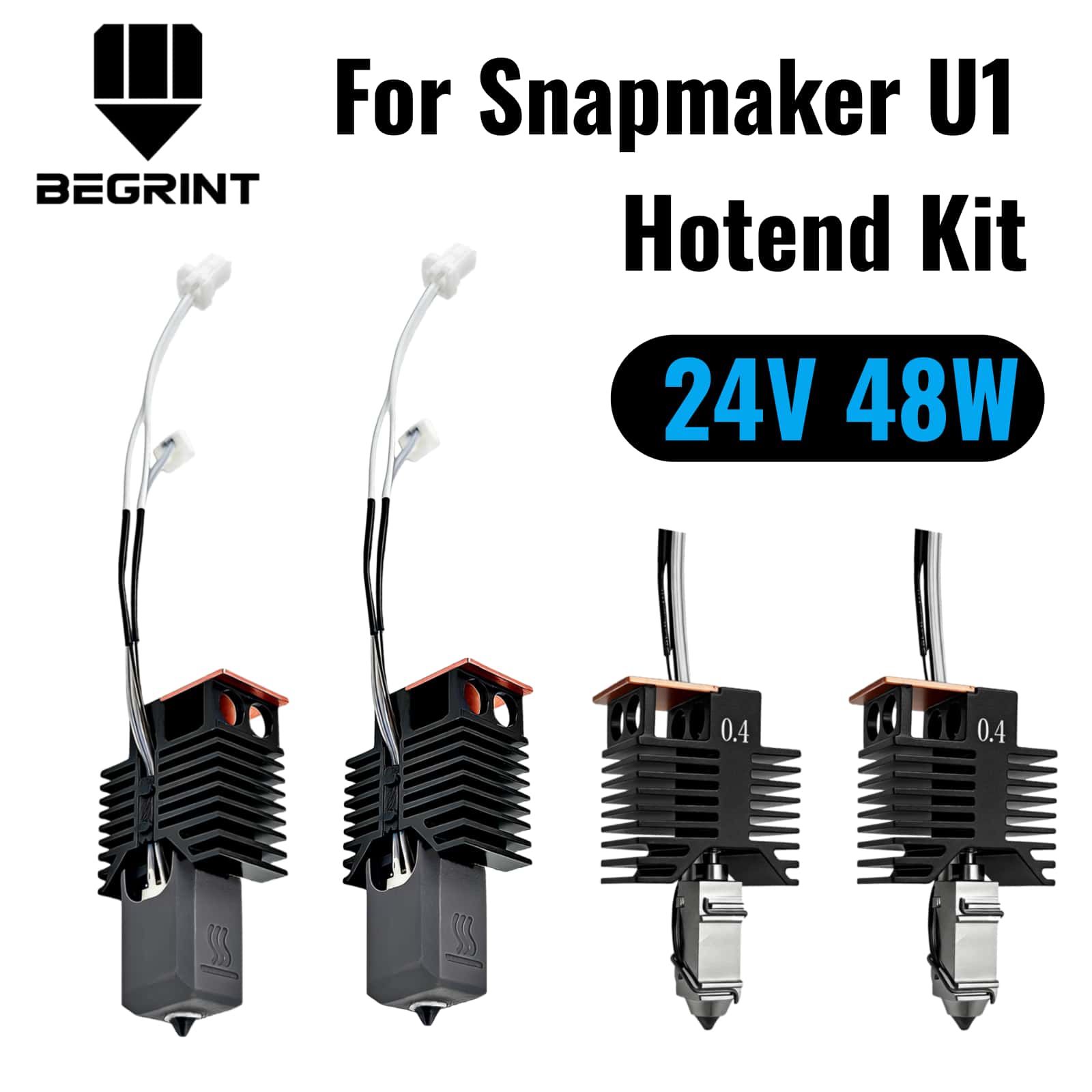 For Snapmaker U1 Hotend 24V 48 - High Flow Ceramic Hotend recension och pris