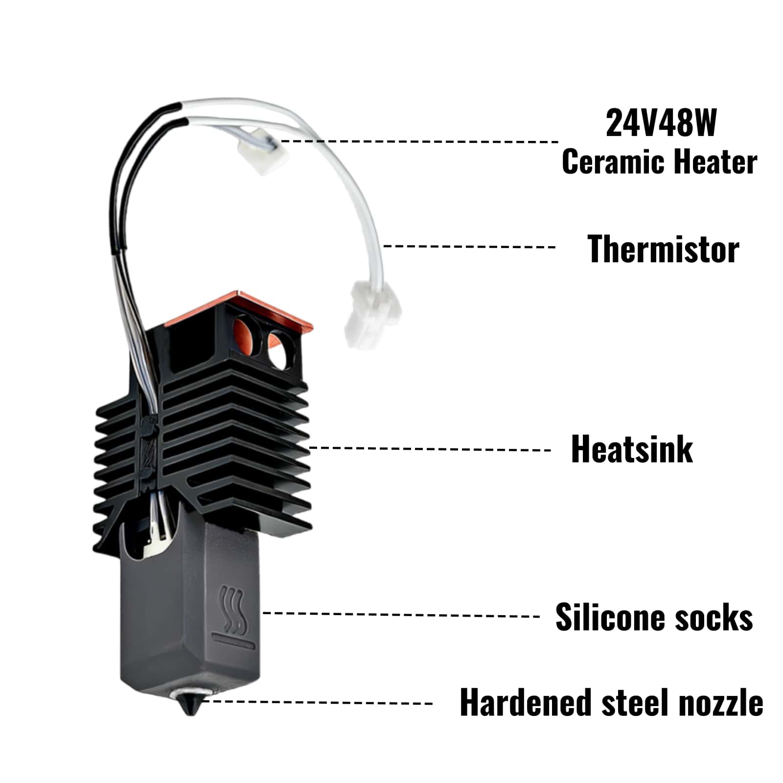 For Snapmaker U1 Hotend 24V 48 - High Flow Ceramic Hotend recension och pris